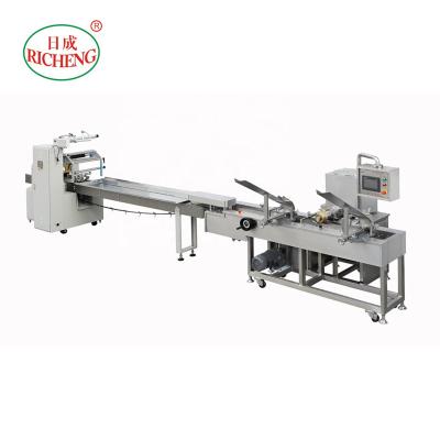 China Automatic Bakery Snack Chocolate Skimming Equipment Baking Cookie Squeezing Making Connect Production Packing Machinery for sale