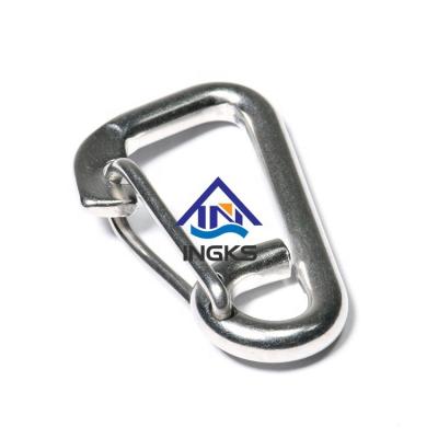 China Mountaineering Manufacturer Wholesale 304 Stainless Steel Single Snap Hook Mountaineering Buckle Lifting Snap Hook M5-M16 for sale