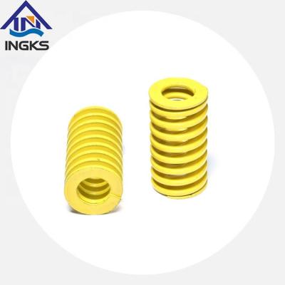 China Durable Yellow Ingks Die Spring Alloy Steel 55CrSi 65Mn Load Mold Spring Yellow Die Spring Extreme Lightweight Coil for sale