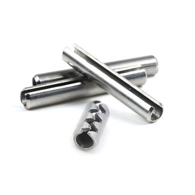 China Stainless Steel INGKS DIN1481 Stainless Steel Slotted Cylindrical Split Hollow Coil Spring Locking Pins for sale