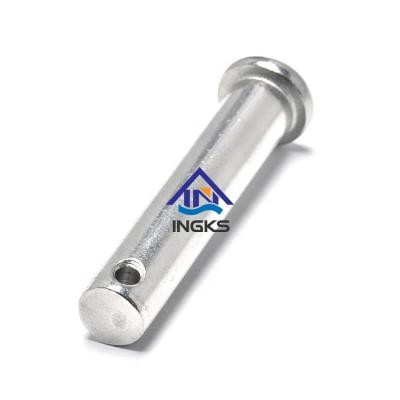 China Good Price Stainless Steel 304 Stainless Steel Lock Clevis Pin M6*35 Big Flat Head Clamping Pin for sale