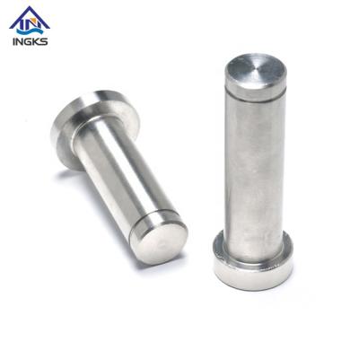 China Stainless Steel Customs Service SS304 M5 M6 Flat Head Grooved End Clevis Pin With Circlip for sale