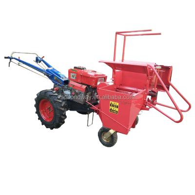 China 2021news Corn Farming Home Use Corn Hide Off Hide Harvester / Walking Tractor Small Corn Reaper For Low Price for sale