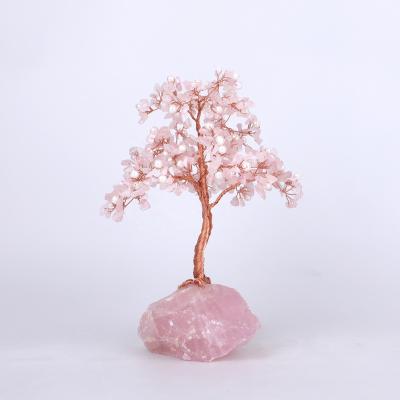 China Real Gem Stone Crystal Tree Rose Pearl Crystal Energy Crystal Tree Quartz Gem Stone Energy from China for sale