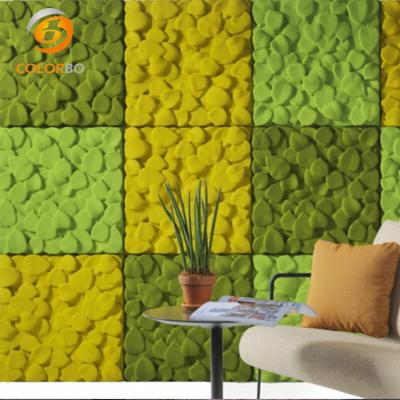 China China Factory Hot Sale Custom Size Highly Efficient Green Yellow Sound Absorption Polyester Fiber Panel Acoustic Block Panels Sound Absorbing Acoustic Panel Price for sale