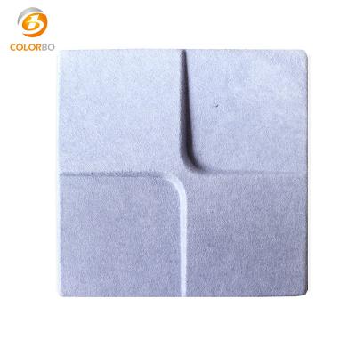 China New Design Polyester Fiber 3D Material Soundproof PET Acoustic Decorative Wall Panel for sale