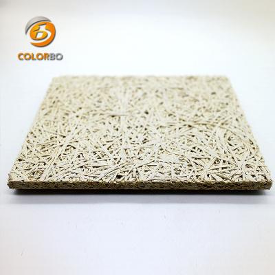 China Artistic Ceilings Sound Absorption Woodchips Acoustic Ceiling Panel for sale