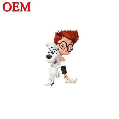 China Clever Cartoon Toy OEM Anime Dog Toy And Boy Figure For Collection for sale