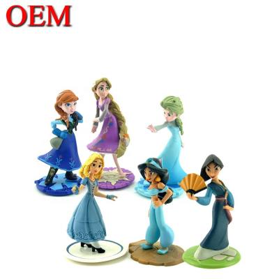 China PVC Manufacturer Made Disney Princess Figurine Toys Mini Figure for sale