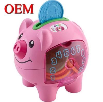 China Eco-friendly Hardware OEM Customized Plastic Vinyl Toys Stock Number Pig Piggy Bank Manufacturer for sale