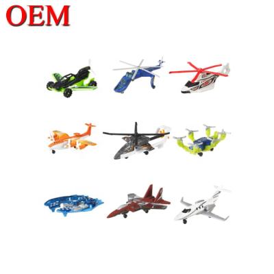 China Plastic Customized 2020 Plastic Film Small 3D Figure Toys Cars Matched Aircraft Toys Supplier for sale