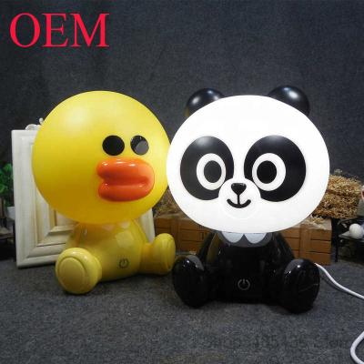 China Cute Led Glowing Baby Kids Duck Night Light Sleeping Cartoon Plastic Custom Decorative Toys for sale