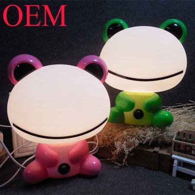 China Custom Lamp Plastic Animal Plastic Toys Small Cartoon Frog Night Light Plastic OEM 3d Toy Manufacturers for sale