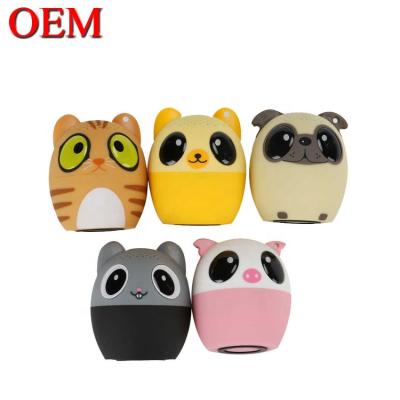 China OEM Mini Cute Cartoon Toy Portable Music Speaker Wireless Music Player Factory OEM for sale