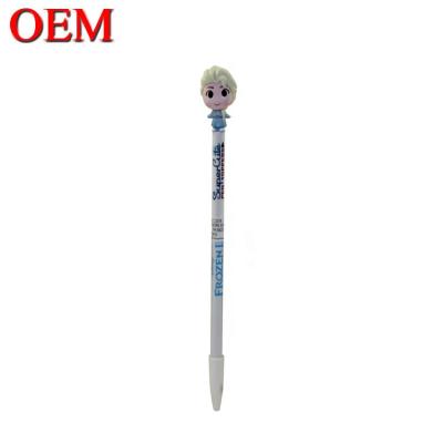 China Custom Cute Cartoon Toy Pen Toppers OEM Plastic Pen For Gift for sale