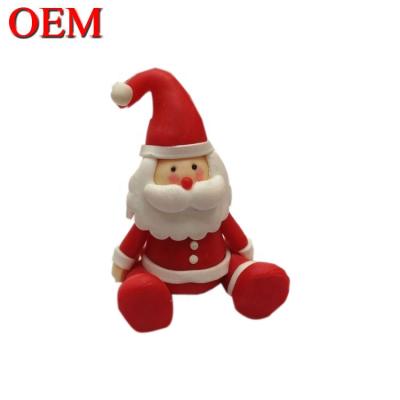 China Custom Cute Plastic PVC PVC Christmas Santa Claus Figure Toys For Kid for sale