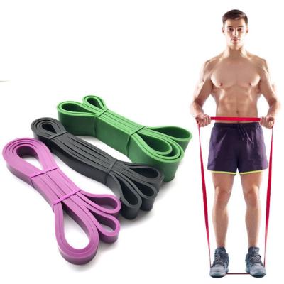 China Wholesale custom high strength elastic fitness elastic belt tension yoga exercise factory fitness color LOGO yoga exercise belt for sale