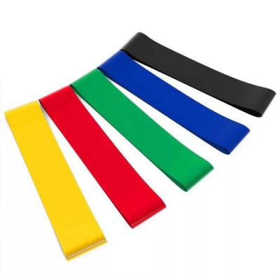 China Custom Logo LATEX/TPE Logo Latex Loop Belt Hip Resistance Bands Elastic Fitness Resistance Band for sale