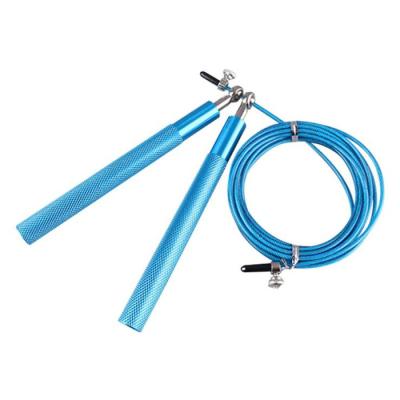 China Aluminum Rope Drop Boarding Good Quality Adjustable Fitness Aluminum Handle Exercise Supporting Speed ​​Weighted Jump Rope for sale