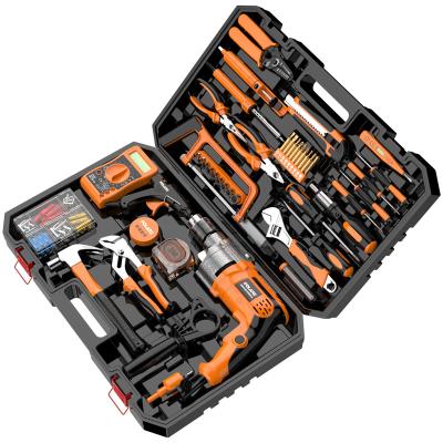 China Household Tool Kit Power Mechanic Tool Kit Electric Drill Air Tool Kit For Home Use Cutting Large Capacity Box Package Tool Kit for sale