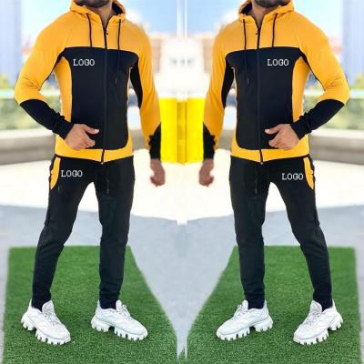 China Hot Selling QUICK DRY Customized Men's Comfortable Long Sleeve Casual Street Sports Training Suit Two Piece Suit for sale