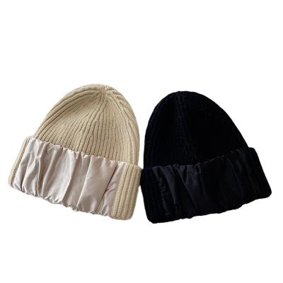 China COMMON Customize Colorful Satin Knit Beanie In Winter Hat for sale