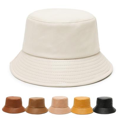 China Fashion\Waterproof Bucket Hat Fashion Fishmen Hat Wholesale Reversible Leather Hat Comfortable\Durable Rain for sale