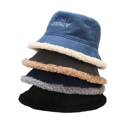 China Fashion\Denim Winter Hat Warm Fisherman Hat For Women Comfortable\Durable Reversible Bucket Hat for sale