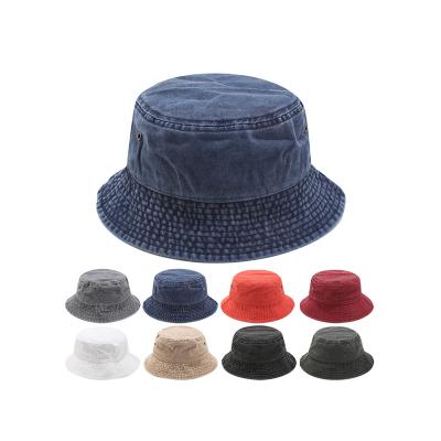 China Fashion \ Bucket Hat Female Sun Male Cowboy Fisherman Hat Cotton Wash Leisure Joker Lovers Sun Hat Comfortable \ Durable Old for sale