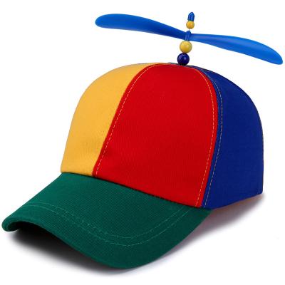 China Parent-child COMMON Multicolor Bamboo Hat Parasol Hat Baseball Dragonfly Thruster Gorras Wholesale for sale