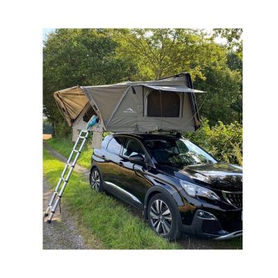 China Aluminum Roof Hard Shell Side Awning For Sale Diagonal Tie Type Top Tent for sale