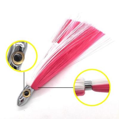 China Low Price OEM 7 Inch Nylon Head Brass Head Fishing Tackle Lure Saltwater Fishing Tackle Islander Lures for sale