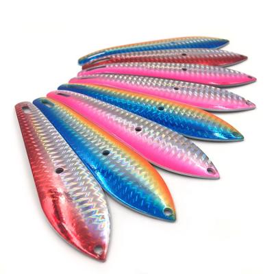 China Stainless Steel Stainless Steel Lure Spoon With Hook Fishing Lure Tackle 6 Size Metal Baits Big Game Lure for sale