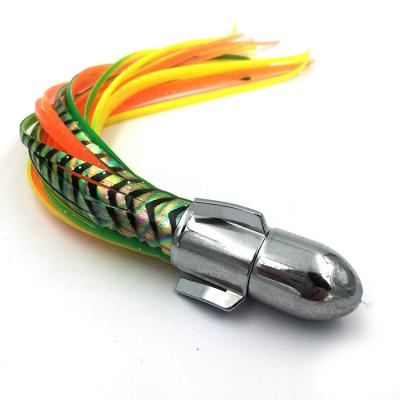 China Brass/PVC Spinning Brass Head Fishing Lure Octopus Skirts Saltwater Turbo Fishing Tackle Marlin Tuna Other Fishing Products for sale