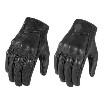 China Full Finger Motorcycle Leather Gloves Full Finger Racing Touch Screen Protective Motorcycle Leather Gloves For Men for sale