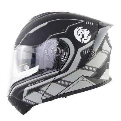 China Wholesale ABS Dual Double Lens Full Face Sun Visor Motorcycle Helmet for sale