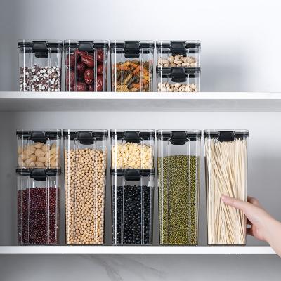 China Freshness Preservation Place Storage Jar Food Storage Box Kitchen Grain Storage Plastic Transparent Dried Fruit Thickened Storage Container for sale