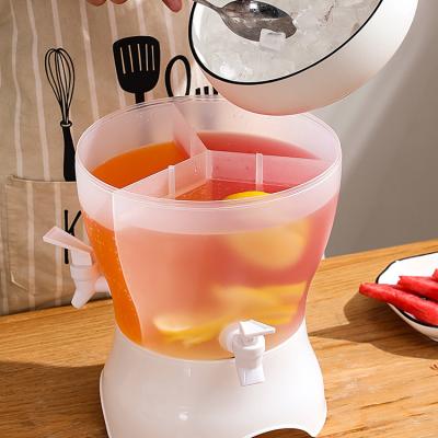 China Large Capacity 5L/3.5L Rotatable Rotatable Cold Water Bottle Jug PP Material Can Be Equipped With Hot Water Drinking Kettle With Faucet for sale