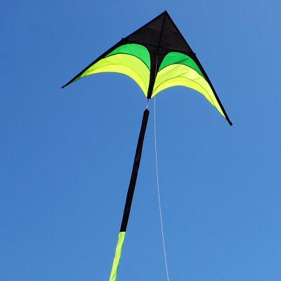 China Large delta kite nylon prairie free shipping kite toys outdoor ripstop line weifang handle hcxkite rod w/10m tails handle for sale