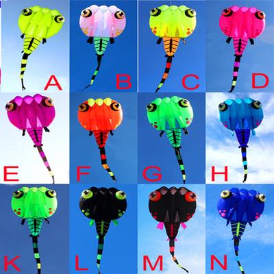 China New free shipping nylon kite 8 30 sqm big tadpole kite fabric kites reel kite soft nylon octopus animal flying kite outdoor toys for sale