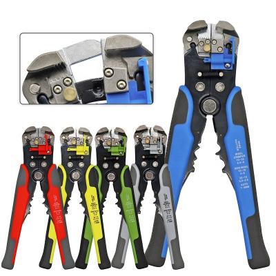 China HS-D1 HS-D2 0.2-6mm2 Insulation Pliers Clamp Wire Stripper Straight Self-Adjusting Cable Stripper for sale