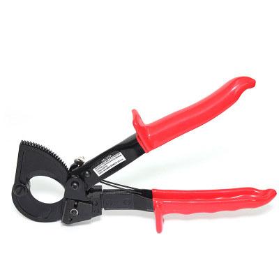 China HS-325A Straight Ratchet Cable Shears Insulated Copper Aluminum Bolt Cable Cutter for sale