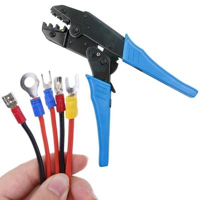 China HS-30J Straight Adjustable Insulated Terminals Tools 17-10 A.W.G. Crimp Pliers for sale