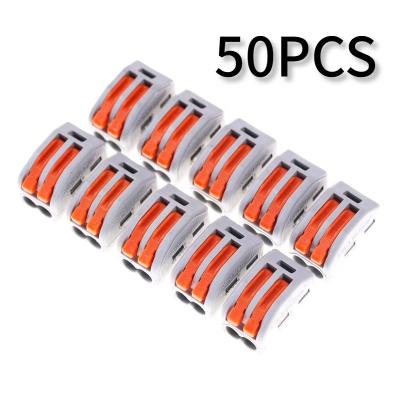 China 10/30/50 PCs Power Electrical Quick Wire Connectors Compact Cable Push Lug Block Threader Splitter Wire Connectors Home for sale