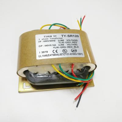 China Power R-core 3phase PowerTransformer 100W 690V/440V R-transformer for sale