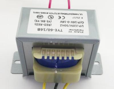 China EI-66 Power Laminated Transformer, 60VA, PRI 220V AC, TIE-60/16B for sale