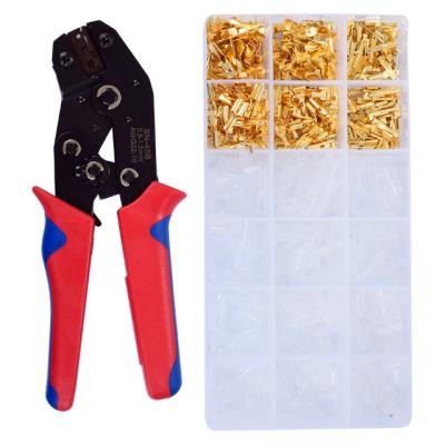 China Crimp 300PCS Style 0.5-1.5mm2 Crimping Tool Kit Mini Crimping Tool Kit Europe Style 0.5-1.5mm2 Crimping Pliers SN-48B Straight Ratchet Spring for sale