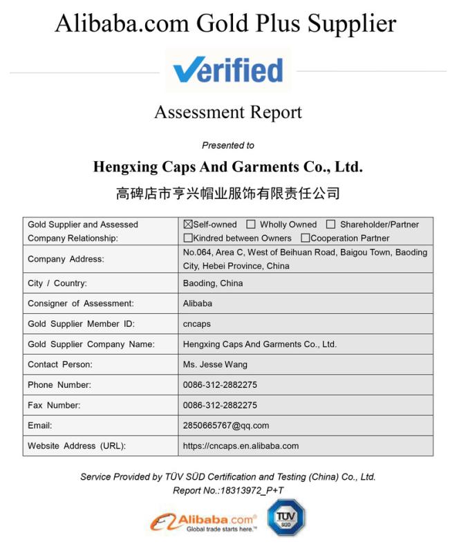 TUV mark - Hengxing Caps & Garments Co., Ltd.