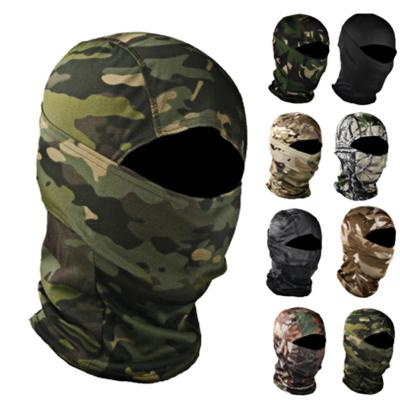 China JOINT Manufacturer Custom Unisex Thin All Over Print Full Face One Hole Custom Logo Camouflage Balaclava for sale