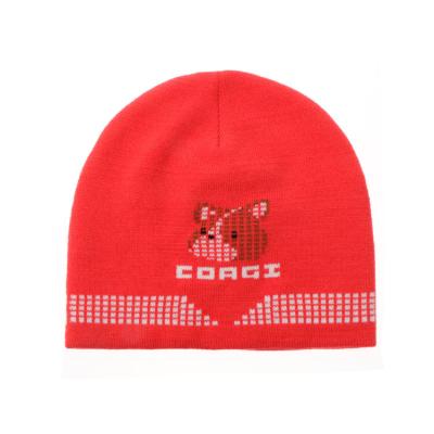 China JOINT Korean Baby Boy Kids No Pom Pom Knit Children's Winter Hats for sale